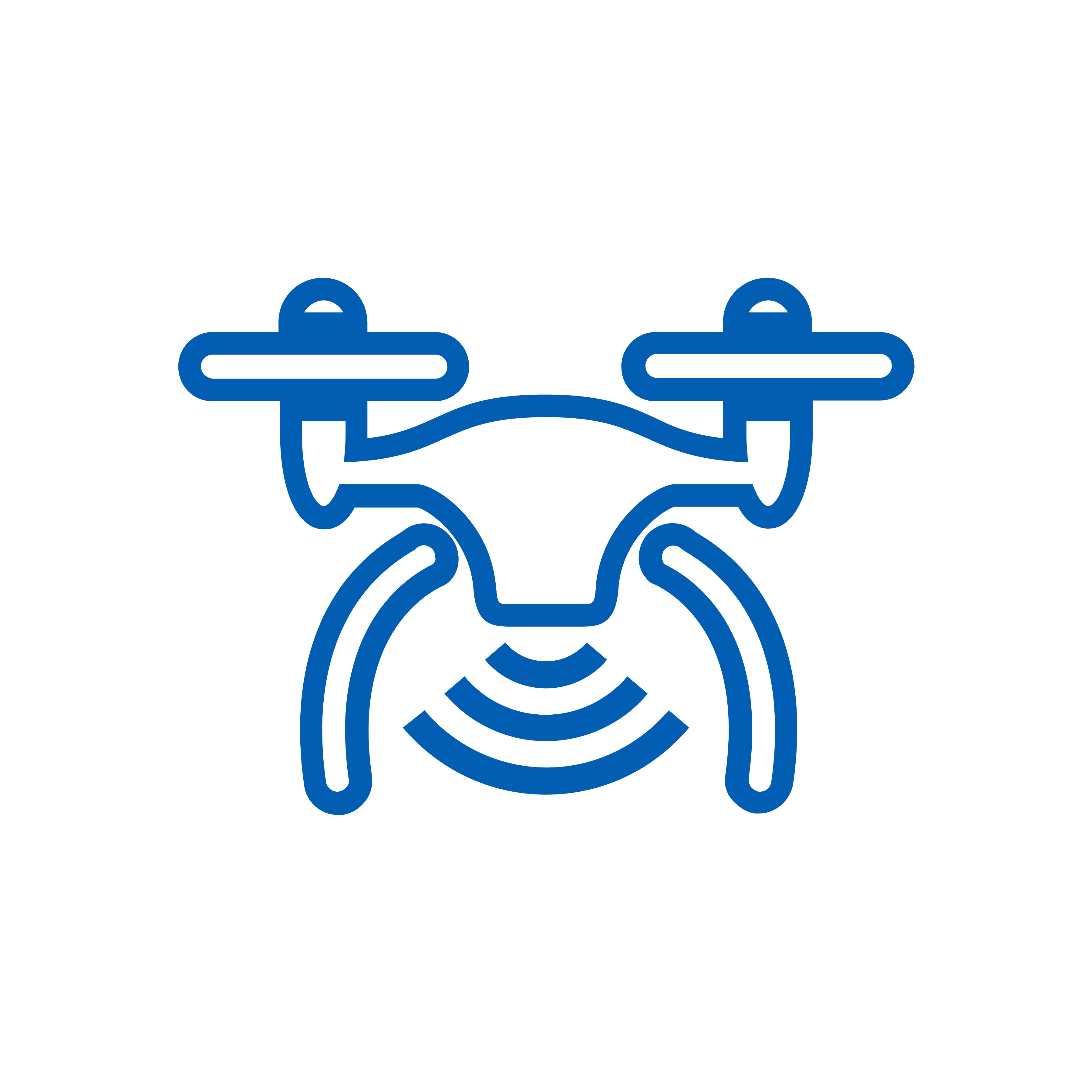 drone blue icon